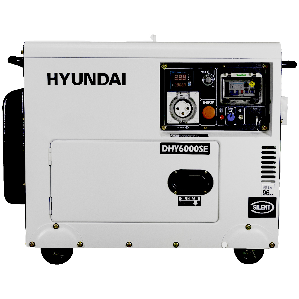 fællesskab fredelig Udvalg 6.5kVA Hyundai Diesel Generator DHY6000SE | Genelite